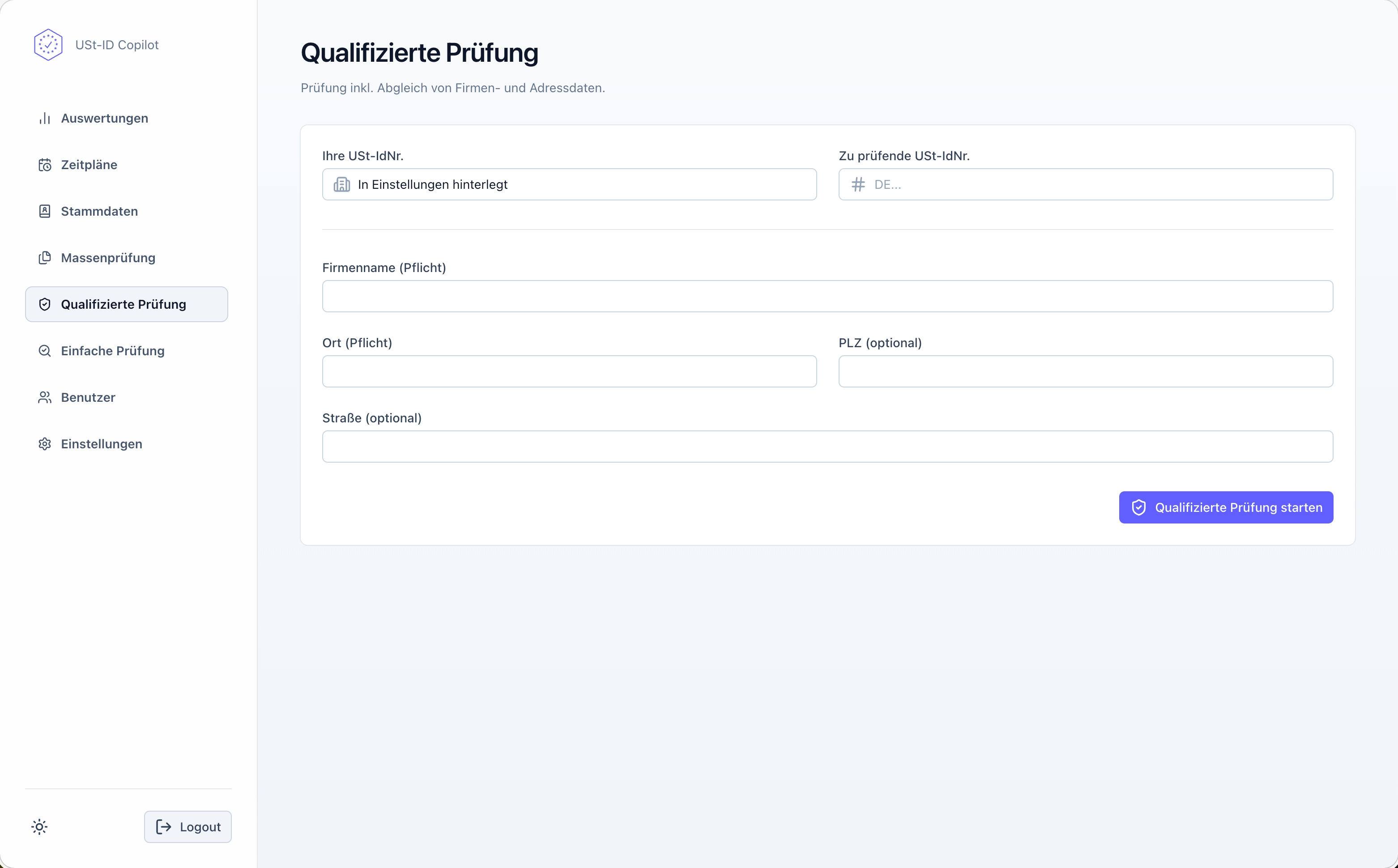 Qualifizierte USt-ID-Prüfung in der USt-ID Copilot App